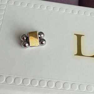 LAGOS Smart Caviar stainless steel, and 18 karat gold Apple Watch band link.